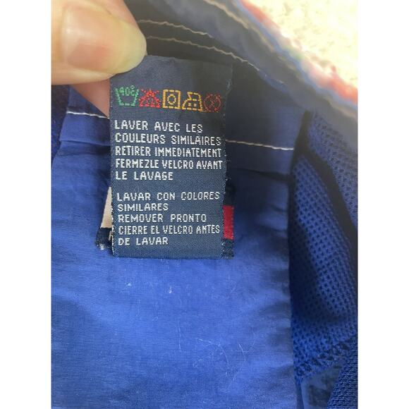 Tommy Hilfiger Swim Trunks Mens Large Blue/Red Plaid Drawstring Pockets Flag - Picture 11 of 12